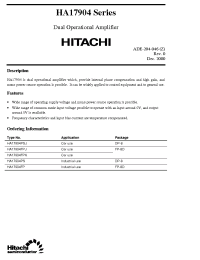 Datasheet HA17904FP manufacturer Hitachi